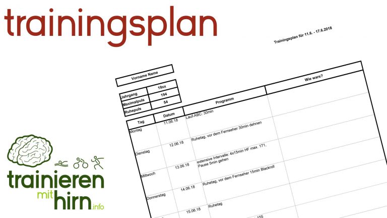 Trainingsplanung